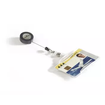 DURABLE ID karšu turētājs ar izvelkamu auklu 1 kartei, 10 gab. 801119