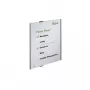 DURABLE INFO SIGN A3 portreta sudraba alumīnija informācijas zīme ar pretatspīduma akrilu, skrūvju montāža, 297 x 420 mm 480823