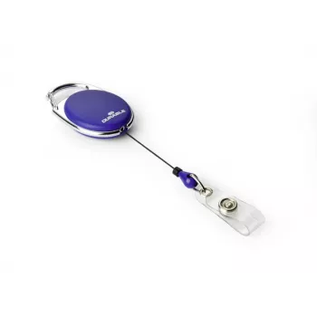 DURABLE Jojo STYLE atvelkams žetonu turētājs ar pogas cilpu, 10 gab., melns 832407