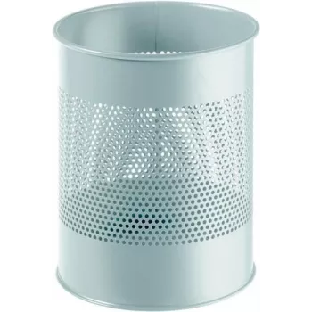 DURABLE metāla atkritumu tvertne 15L apaļa perforēta melna 331010