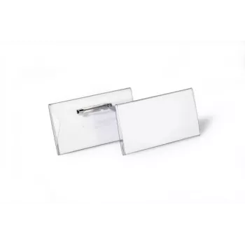 DURABLE vārda nozīmītes 40x75 mm ar adatas stiprinājumu, 100 gab. 800119