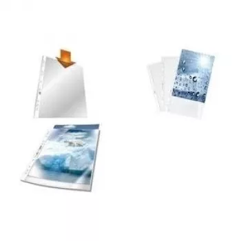 DURABLE PREMIUM A4 perforētās kabatiņas Crystal Clear, 50 gab. 268219