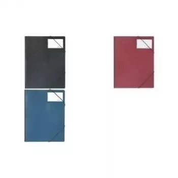 DURABLE PREMIUM stūru mape DIN A4 melna ar elastīgām stūru aizdarēm 232001