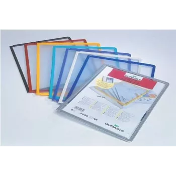 DURABLE SHERPA PANEL A4 displeja panelis, 5 gab., melns rāmis 560604
