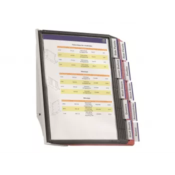 DURABLE SHERPA® WALL 10 sienas displeja panelu sistēma, A4, 10 paneļi, pelēka 563100