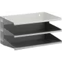 DURABLE VARICOLOR 3 līmeņu A4 šķirošanas statīvs, modulārs galda organizators, pelēks ar sarkanu/zaļu/zilu paplāti 335910