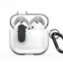 Dux Ducis Apple AirPods 4 PECL Series PC+TPU Cover with Hook Black Clear