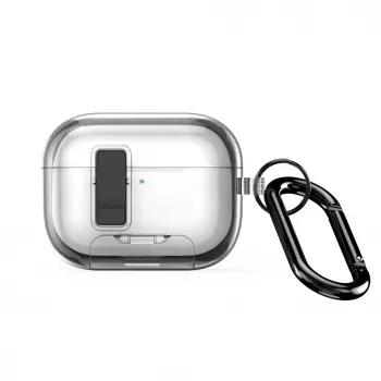 Dux Ducis Apple AirPods Pro 3 PECR Series PC+TPU Cover with Hook Grey