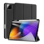 Dux Ducis Domo Series trīsdaļīgs statīvs PU ādas planšetdatora vāks Xiaomi Redmi Pad 7/7 Pro, melns