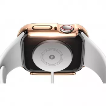 Dux Ducis Hamo Apple Watch Series 7/8/9 korpuss (PC) 45mm rozā zelta