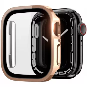 Dux Ducis Hamo Apple Watch Series 7/8/9 korpuss (PC) 45mm rozā zelta