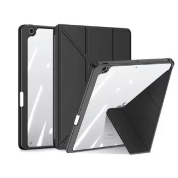 Dux Ducis Magi Maciņš iPad 10.9 2022 (10. paaudze) Vāciņš ar Irbuli Turētāju Viedais Vāks Statīvs Melns
