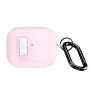 Dux Ducis PECQ Series PC+TPU apvalks ar āķi Apple AirPods Pro 3, balts/rozā
