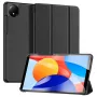 Dux Ducis Redmi Pad SE 8.7 Domo Series trīsdaļīga statīva PU ādas planšetdatora vāks melns