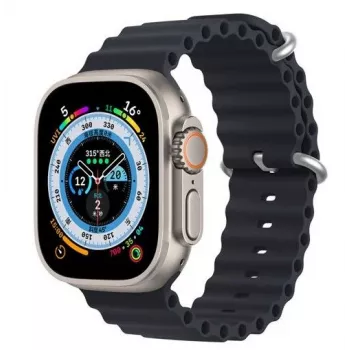 Dux Ducis Silikona Rokasiksna Apple Watch Series 8/7/6/5/4/3/2/SE (38/40/41mm) - Pelēka