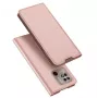 Dux Ducis Skin Pro Flip Case Xiaomi Redmi 10C, PU āda ar kartes slotu un statīvu, rozā