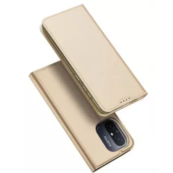 Dux Ducis Skin Pro Series Flip Card Wallet Stand Case Xiaomi Redmi 12C / Poco C55, Gold