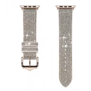 DUX DUCIS nerūsējošā tērauda ķēdes aproce Apple Watch 7/6/5/4/3/2/SE (41/40/38mm) sudraba
