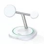 Duzzona W16 15W 3-in-1 Magnetic Wireless Charger White