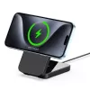 Duzzona W17 3-in-1 Wireless Charger Stand with MagSafe 15W Black