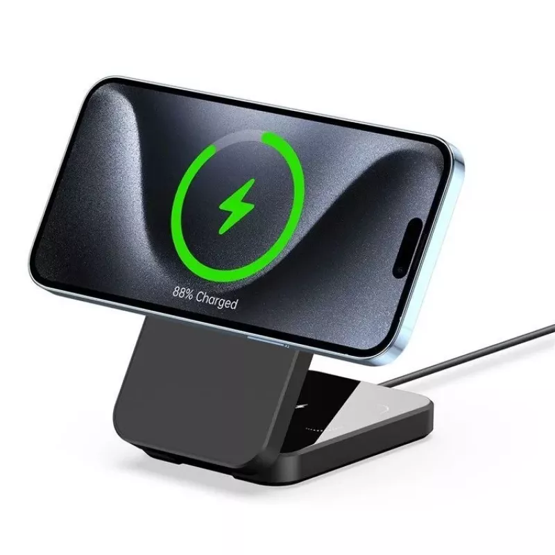 Duzzona W17 3-in-1 Wireless Charger Stand with MagSafe 15W Black