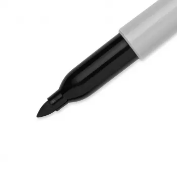 DYMO Sharpie Fine Point Permanent marķieris melns (2 iepakojums)