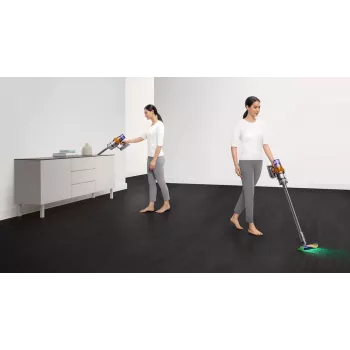 Dyson V15s Detect Submarine 2-in-1 Stieņa putekļsūcējs, Sausā un mitrā tīrīšana, Bez maisa, 0,77 L, Niķelis/Dzeltens