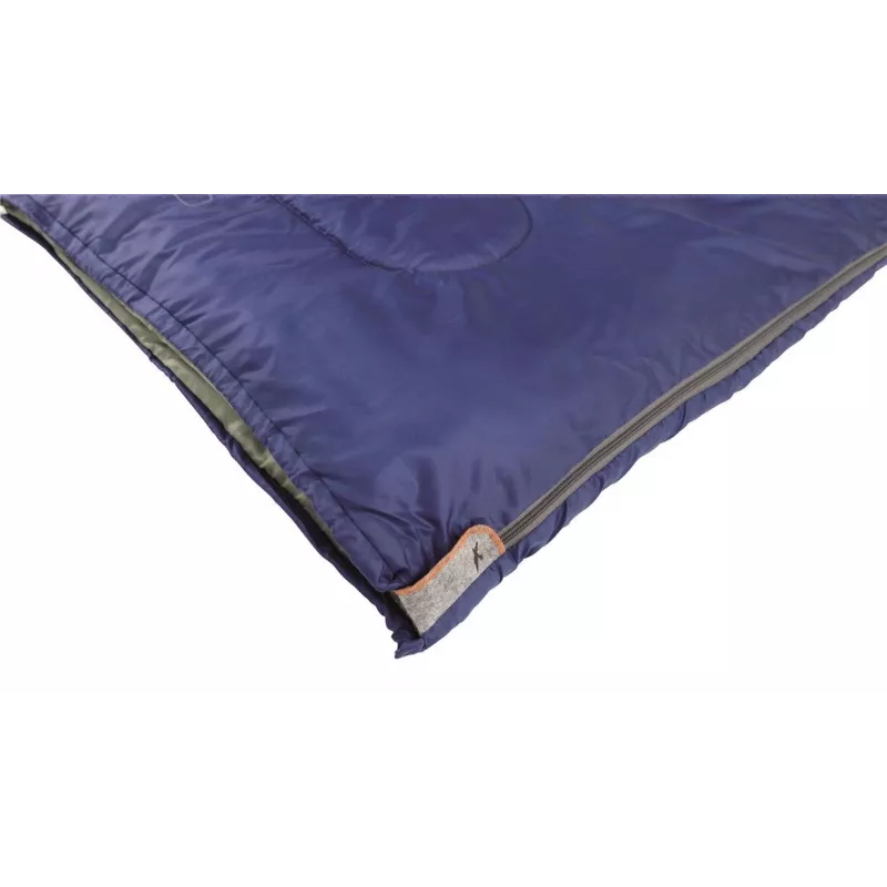 Easy Camp Chakra Blue Sleeping Bag - Rectangular, 1-2 Season, Polyester