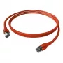 EASYLAN FlexBoot Patch kabelis Cat.6A S/FTP Sarkans 2m