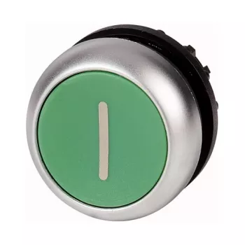 Eaton M22-D-G-X1 Plakanais spiedpogas izpildmehānisms, zaļš, momentāns (216607)