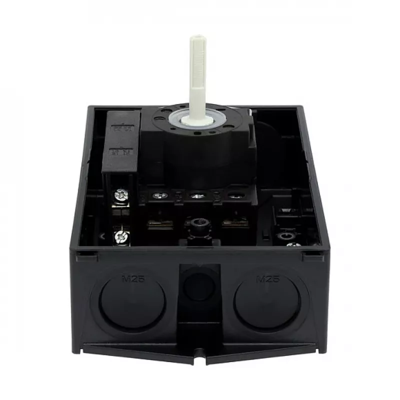 Eaton P1-25/I2/SVB-SW/HI11 3 polu galvenais slēdzis 25A virsmas montāžai melns/balts