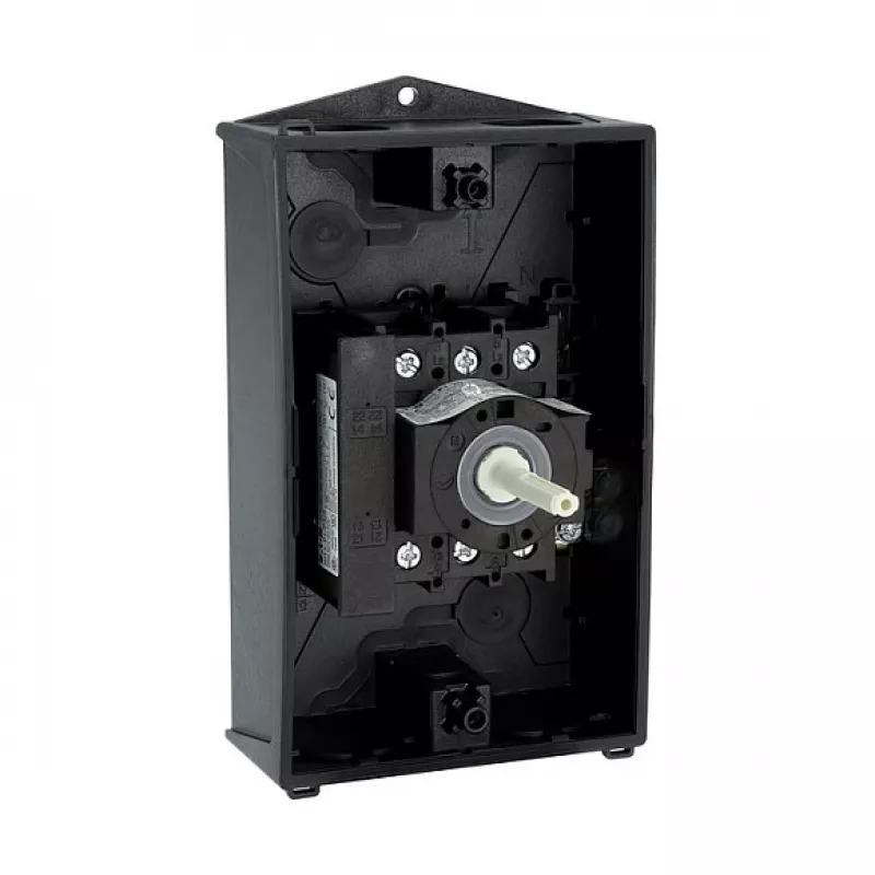 Eaton P1-25/I2/SVB-SW/HI11 3 polu galvenais slēdzis 25A virsmas montāžai melns/balts