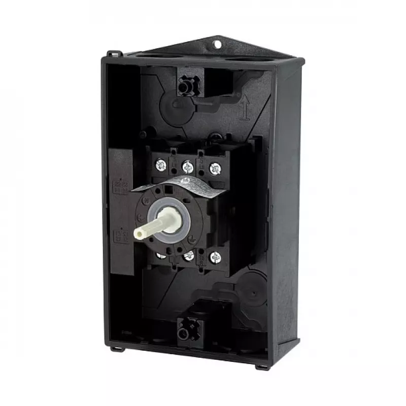 Eaton P1-25/I2/SVB-SW/HI11 3 polu galvenais slēdzis 25A virsmas montāžai melns/balts