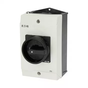 Eaton P1-25/I2/SVB-SW/HI11 3 polu galvenais slēdzis 25A virsmas montāžai melns/balts