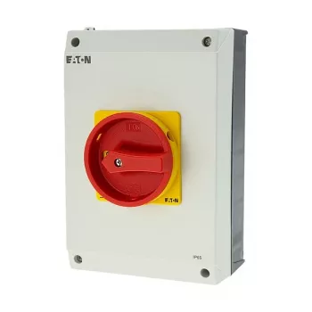 Eaton P3-63/I4/SVB 3-polu galvenais slēdzis ar avārijas apturēšanu, 63 A, virsmas montāžai, IP65
