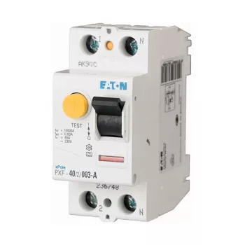 EATON PXF-40/2/003-A diferenciālais slēdzis (RCCB), 2 polu, 40 A, 30 mA, A tips, 230/400 V AC