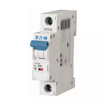 Eaton PXL-B20/1 20A 1-pola B tipa automātiskais slēdzis 10kA DIN sliedei