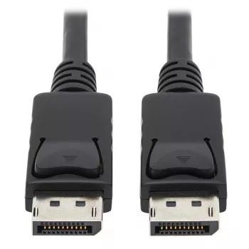 EATON Tripp Lite Series DisplayPort kabelis ar fiksējošiem savienotājiem, 4K 60 Hz (M/M), Melns, 10 pēdas (3,05 m)