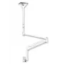 EDBAK MSA01w-B augstumā regulējams griestu stiprinājums ar pagriežamu sviru 10-29 collu displejiem, 15 kg, melns