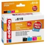 Edding EDD-619 saderīgs lielas ietilpības tintes kasetņu komplekts - melna, ciāna, fuksīna, dzeltena (4 gab., Epson 603XL ekvivalents) 18-619