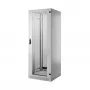 EFB 19 collu tīkla skapis PRO 42U, 800x1000 mm, RAL7035, 4 ventilatoru jumta bloks, barošanas bloks + pamatne