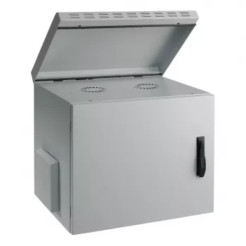 EFB 19 collu sienas skapis IP55 12U ar stikla durvīm, dziļums 600 mm, RAL7035