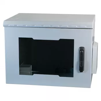 EFB 19 collu sienas skapis IP55 12U ar stikla durvīm, dziļums 600 mm, RAL7035