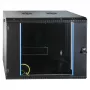 EFB 19 inch Sienas skapis 9U, fiksēts, vienas sekcijas, RAL 9005, dziļums 600 mm