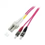 EFB Duplex Pārejas Kabelis LC-ST 50/125µm OM4 LSZH Ērika Violets 2.0mm 5m