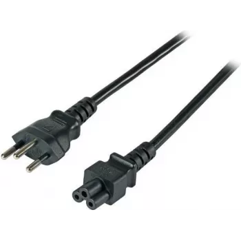EFB EK495.1,8 barošanas kabelis Swiss Type 12 uz IEC C5, 1,8 m, melns, 3 x 0,75 mm²