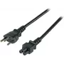 EFB EK495.1,8 barošanas kabelis Swiss Type 12 uz IEC C5, 1,8 m, melns, 3 x 0,75 mm²