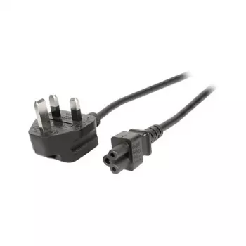 EFB EK499.1,8 UK barošanas vads BS 1363A uz IEC C5 1.8m Melns 3x0.75mm²