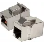 EFB Elektronik 37508.1V2 RJ45 Keystone adapteris, nerūsējošais tērauds, IP68, Cat.6, ekranēts, panelī montējams