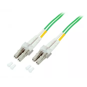 EFB-Elektronik Dupleksais optiskais savienotājkabelis LC-LC 50/125µ, OM5, LSZH, laima zaļš, 2,0mm, 25m O0319.25OM5